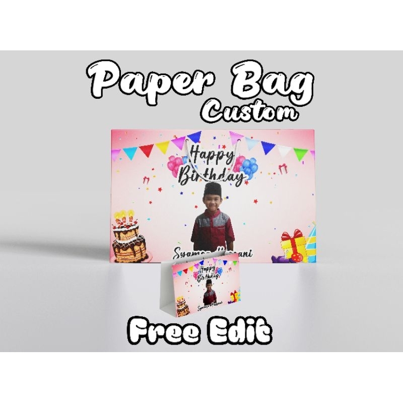

Paperbag Custom Ulang Tahun Anak - Desain Spesial Berkualitas Tinggi - Hadiah