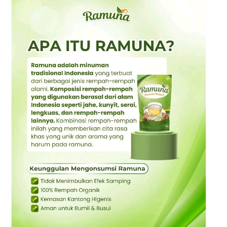 

Ramuna Minuman Rempah Pilihan