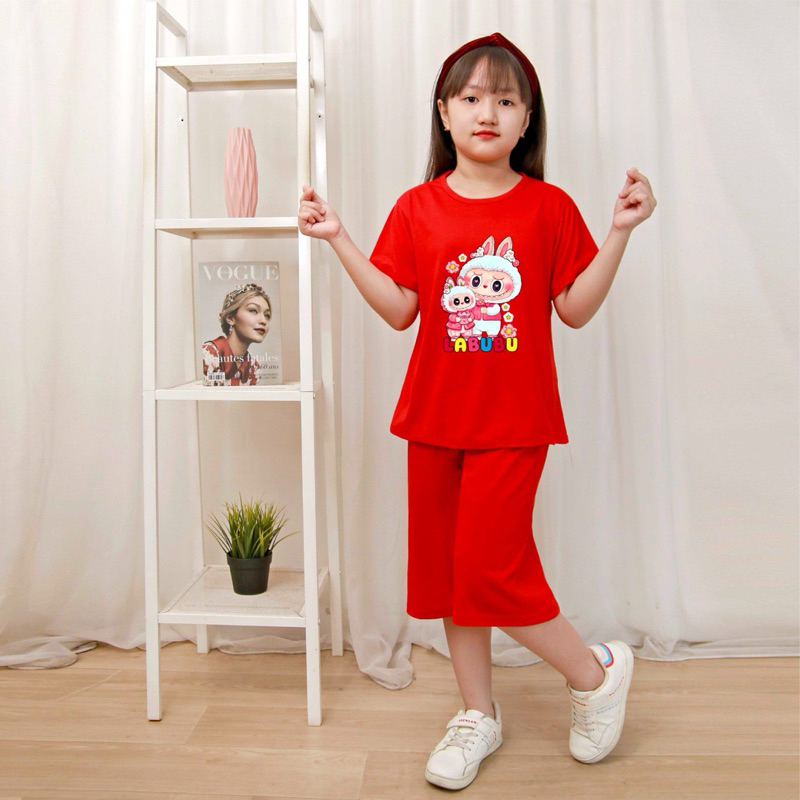 BAJU ANAK PEREMPUAN LABUBU/SYELAN ANAK PEREMPUAN VIRAL/BAJU ANAK UNISEX/BAJU ANAK PEREMPUAN 2 SAMPAI