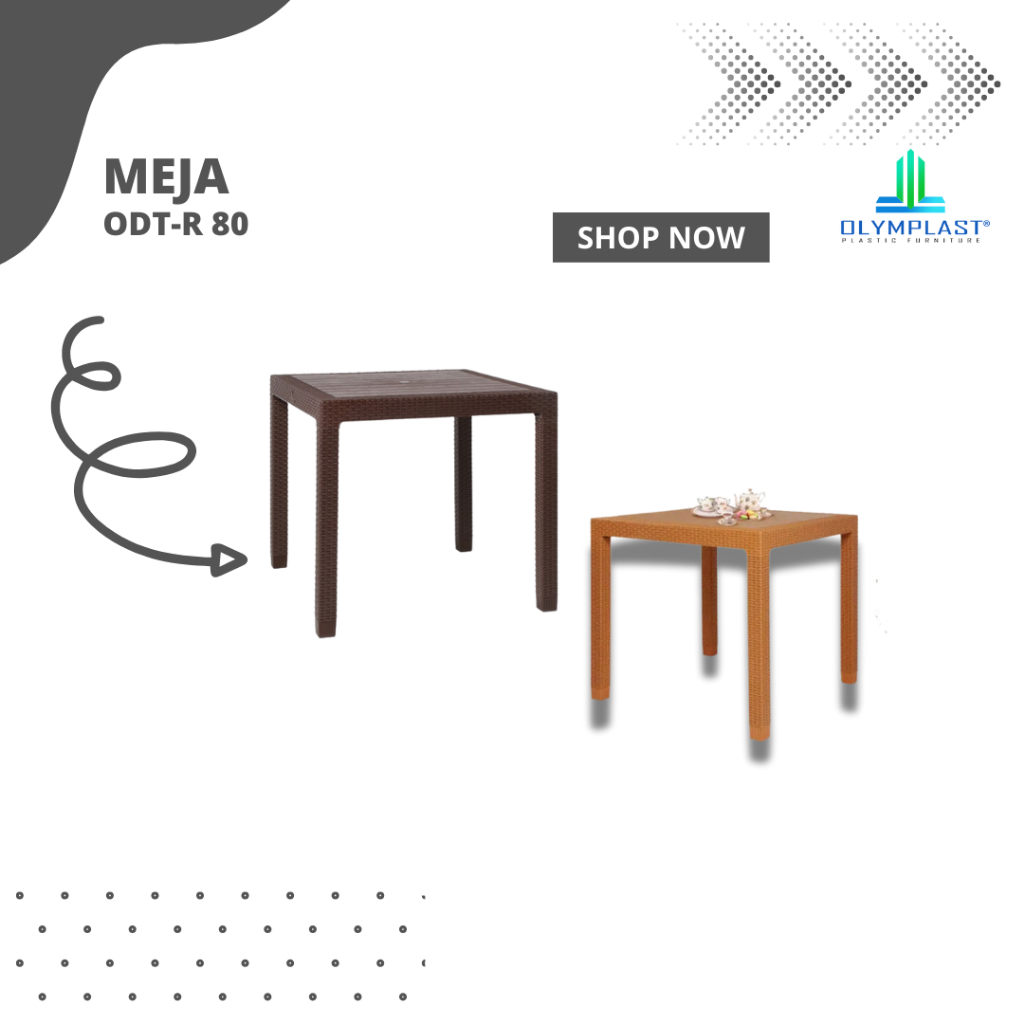 Meja Olymplast ODT Rotan 80