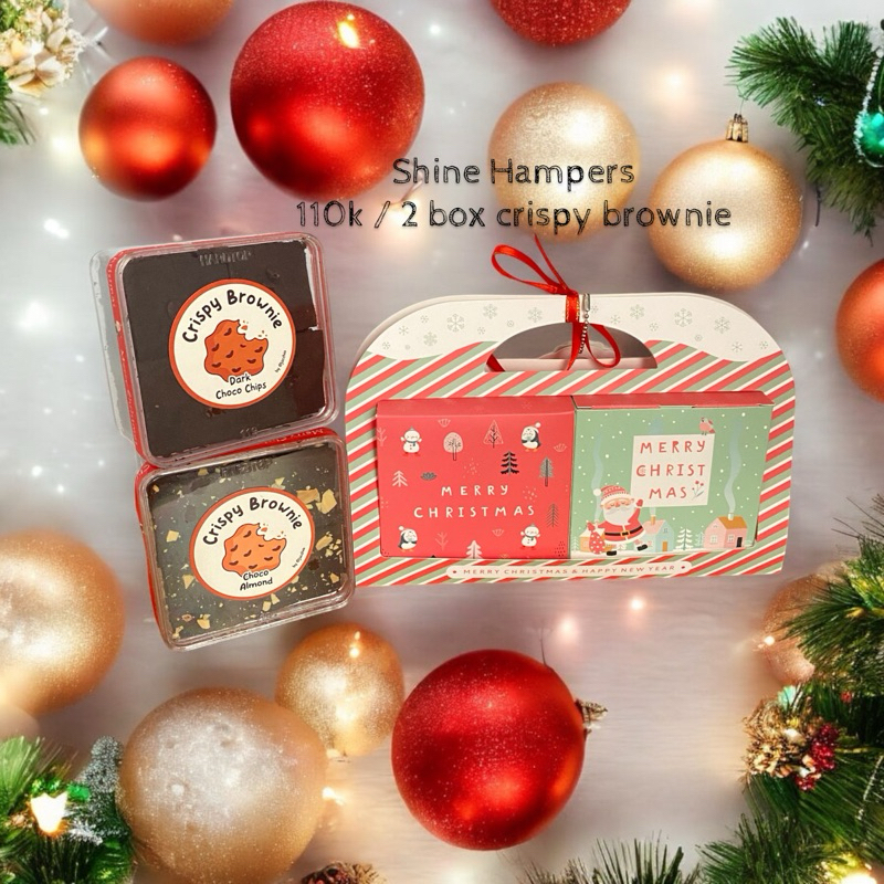 

HAMPERS NATAL isi 2 toples crispy brownie (parsel / hadiah christmas) TERMURAH