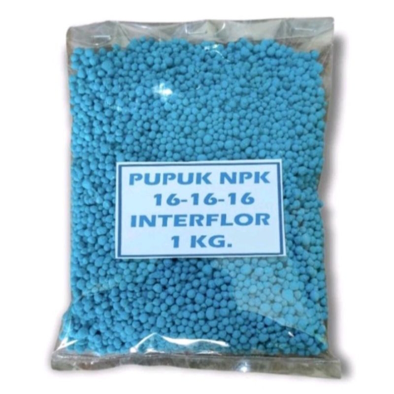 pupuk npk 16-16-16 interflor kemasan repack 1kg
