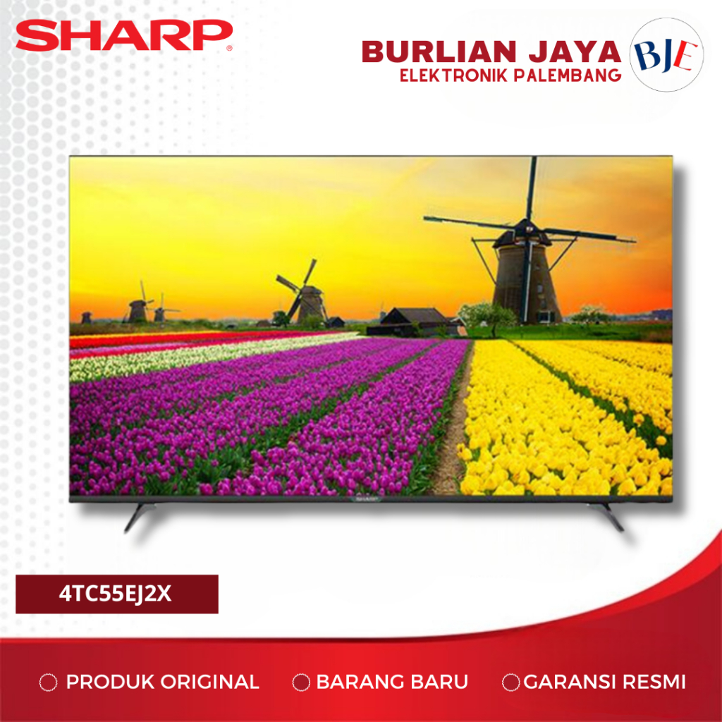 TV 55 INCH SHARP 4TC55EJ2X SMART TV GOOGLE TV LED TV 55" TV PALEMBANG