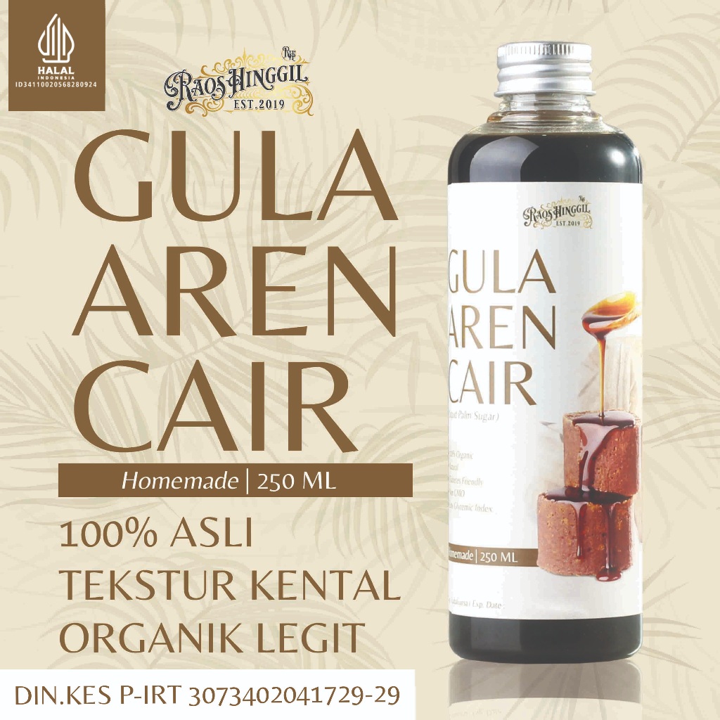 

Gula Aren Cair 250ml 500ml 1liter asli / supplier / kental / wangi khas gula aren / gula kawung