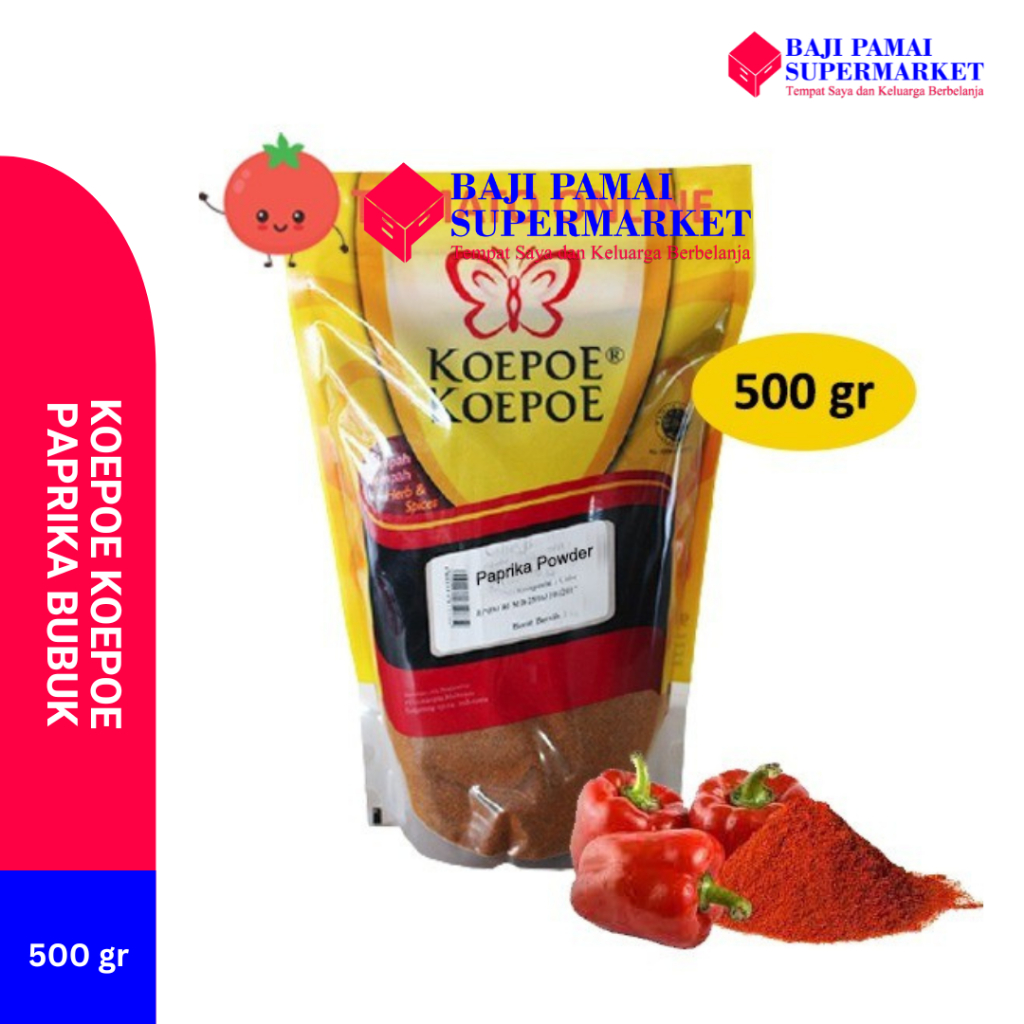 

Koepoe Koepoe Paprika Powder Bubuk Rempah 500 gr