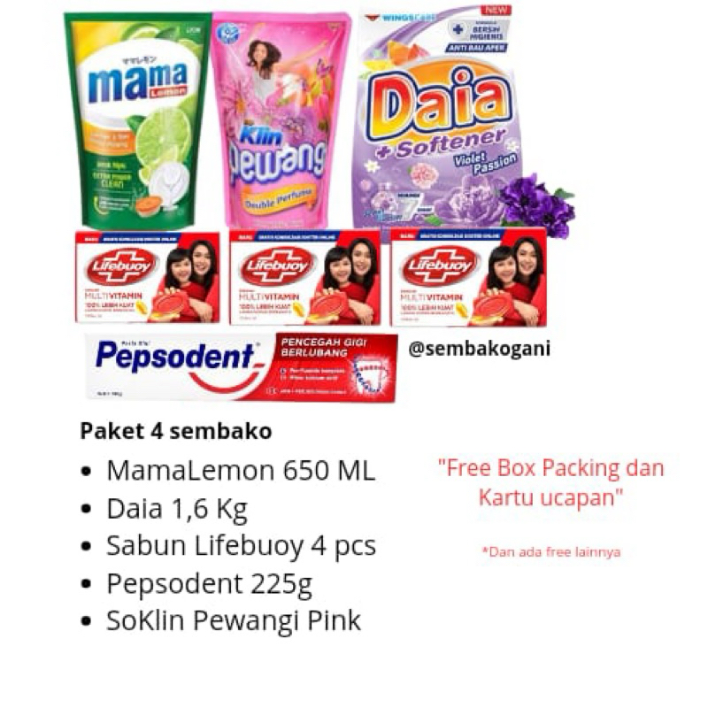 

PARCEL SEMBAKO MURAH / HAMPERS SEMBAKO / PAKET SEMBAKO