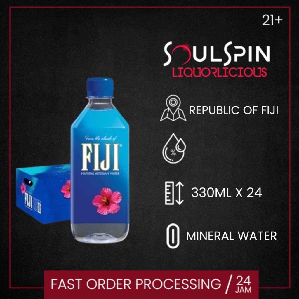 

Fiji Still Mineral Water 330ml [ dus isi 24 botol ] Air Mineral