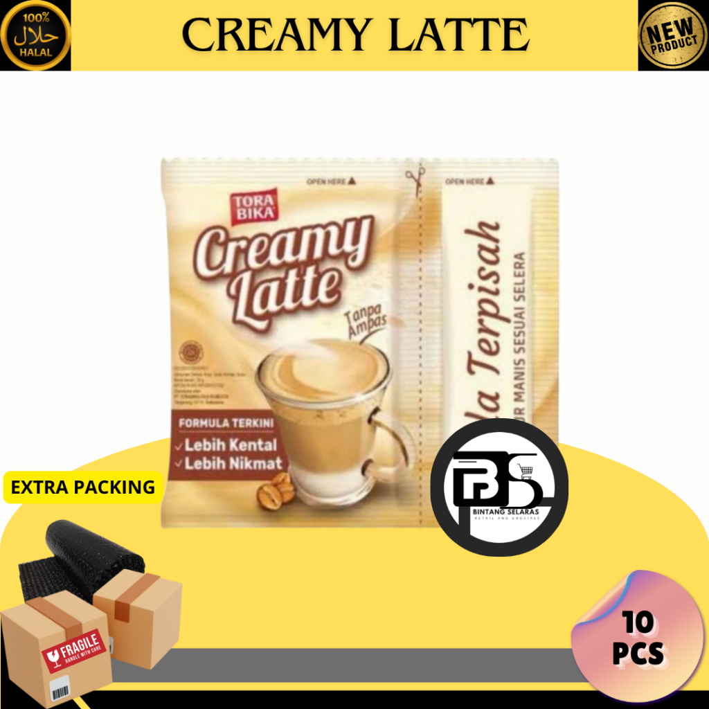 

TORABIKA CREAMY LATTE KOPI RCG 10 PCS