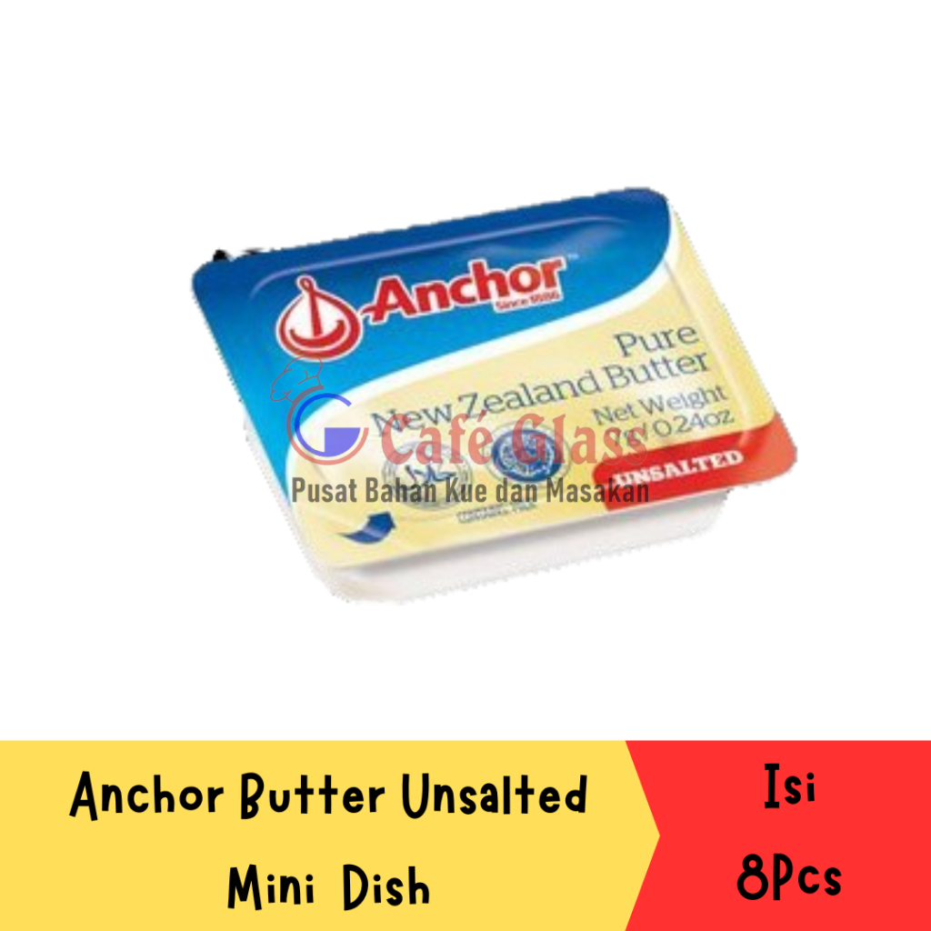 

Anchor Butter Unsalted Minidish Isi 8Pcsx7Gr