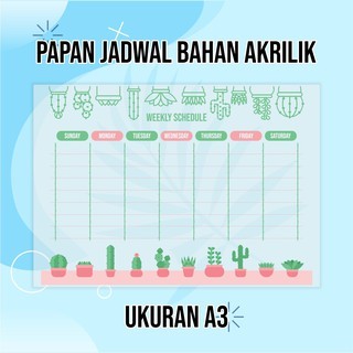 

Acrylic Monthly Planner/Daily Planner/To Do List/papan jadwal bahan alklirik