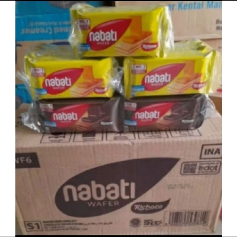 

Snack/wafer/biskuit/roti/ wafer nabati rencengan ya beb...1renceng isi 10pcs