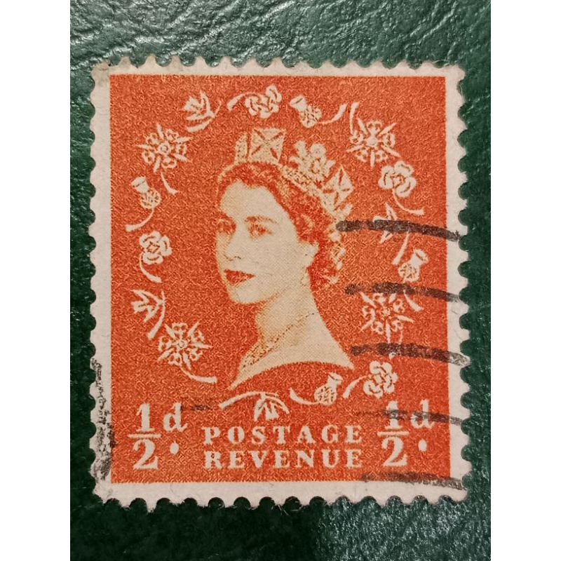 

Prangko British ½ Penny Elizabeth II Tahun 1955-1957 USED