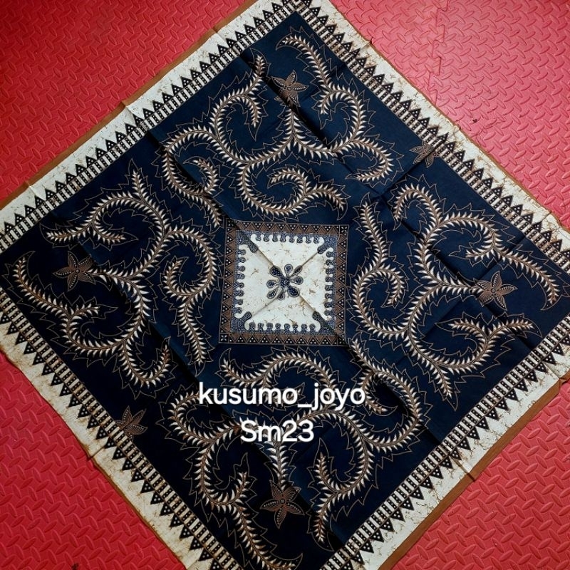 Udeng Batik Semi Tulis Katun  Segi Empat 1-35 Motif