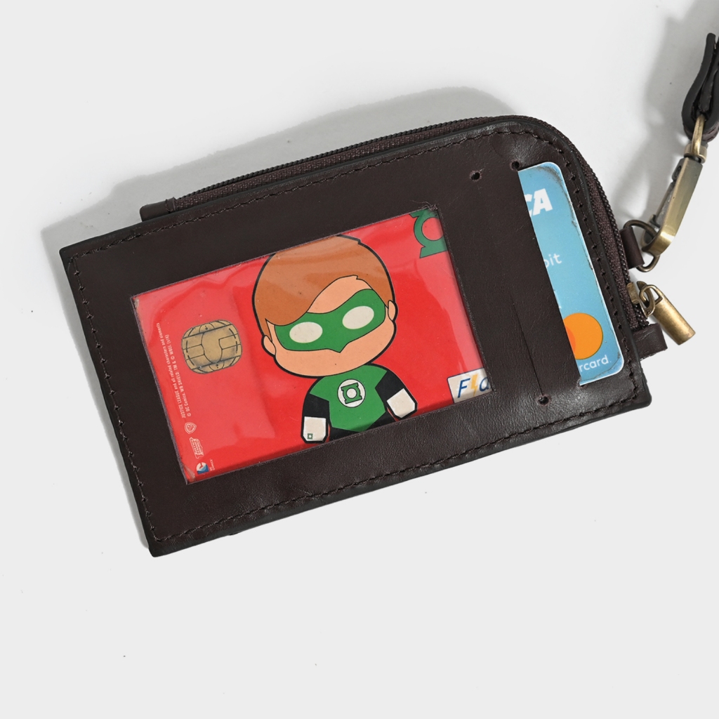 

GK Lanyard Zip - Lanyard Kulit / Kalung ID Card Kulit / Lanyard Tanda Pengenal