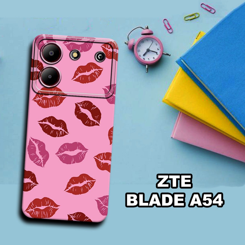 S34-Softcase procamera untuk ZTE BLADE A54  Terbaru - ZTE BLADE A54 - bahan karet lentur-Motif Anime