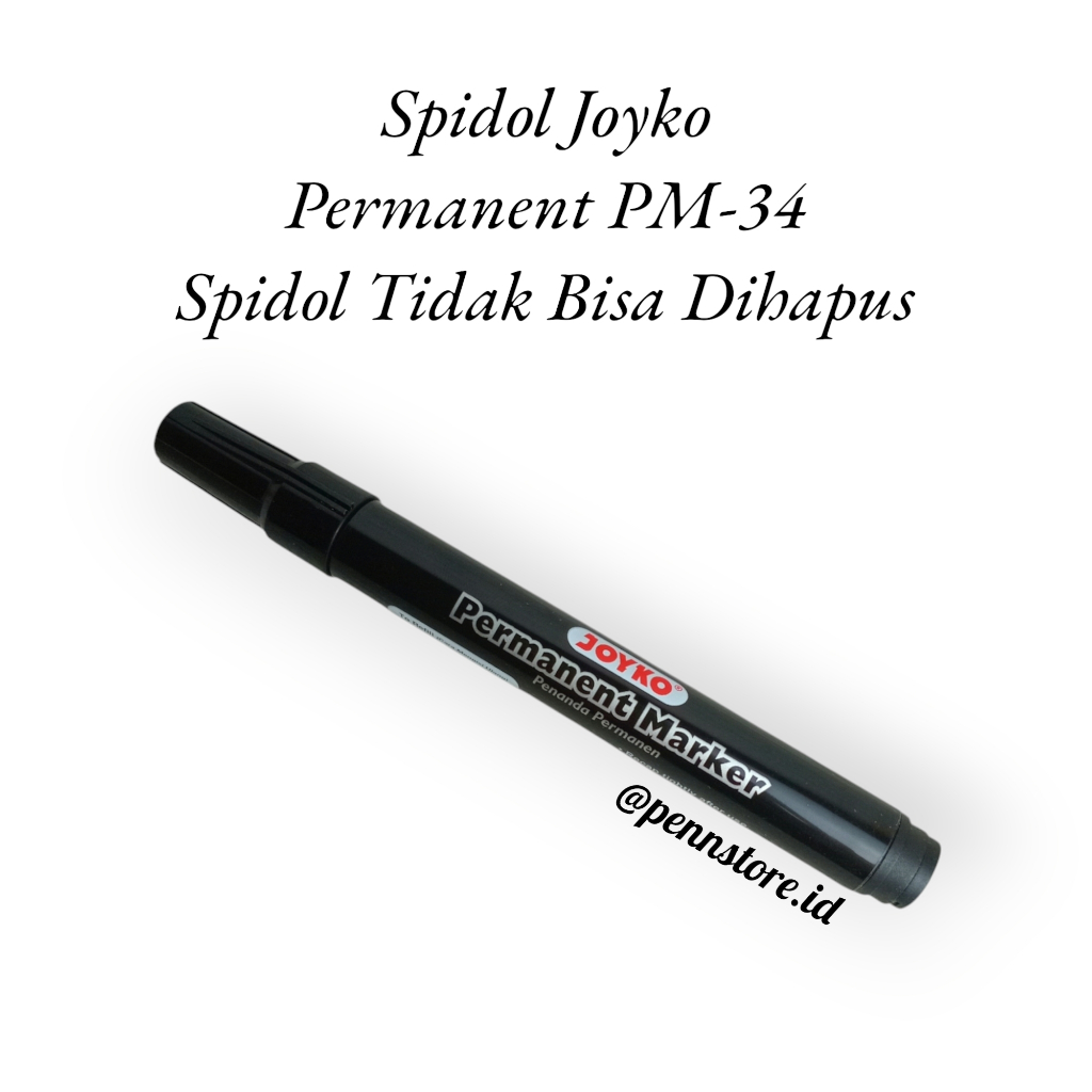 

(pcs) Spidol Joyko Permanent PM-34 Hitam - Spidol Tidak Bisa Dihapus Murah
