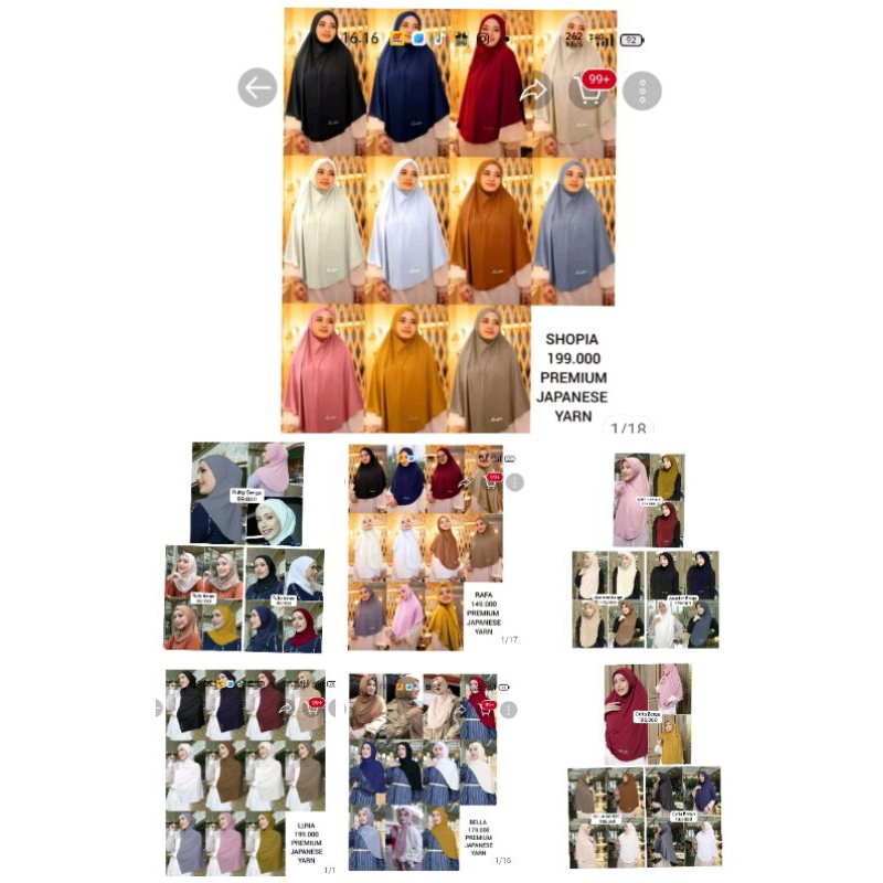 Mandjha Shawl Ivan Gunawan Fashion Scarf Original Polos Pashmina Hijab Bella Navy,Ready Juga Luna Sh