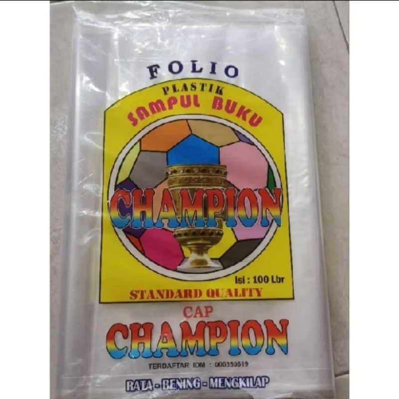 

Sampul Plastik Folio Champion 100 Lembar