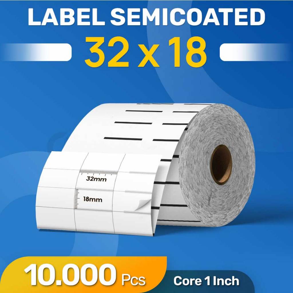 

Label Barcode Zebra 32X18 Blackmark Stiker Barcode 32 X 18 Half Mark