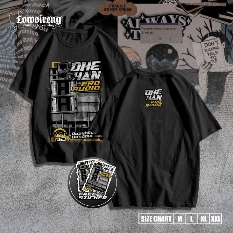 Kaos Dhehan Pro Audio - Limited Edition - Cotton Combed Premium - Bayar Ditempat