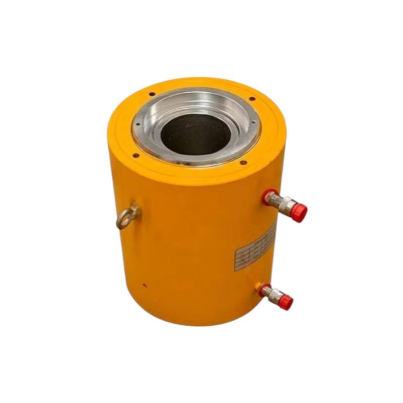 Double 100T 100mm Hollow Plunger Stroke Hydraulic Cylinder