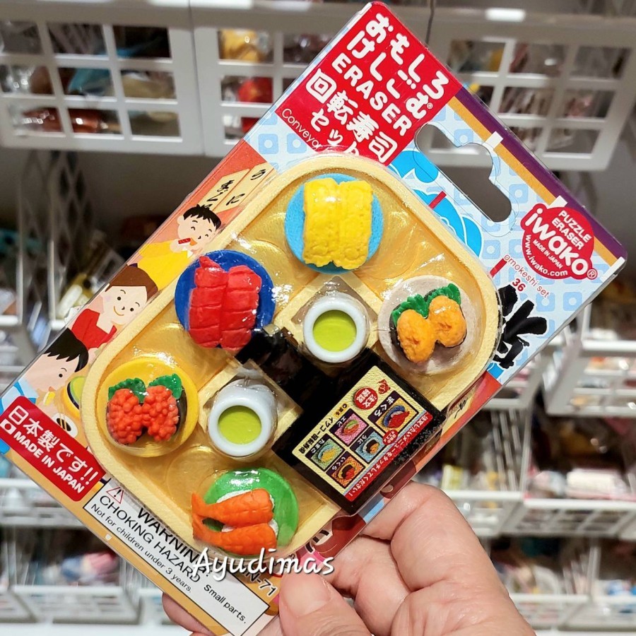 

Iwako Conveyor Sushi Japan Puzzle Eraser - Penghapus / Setip Jepang