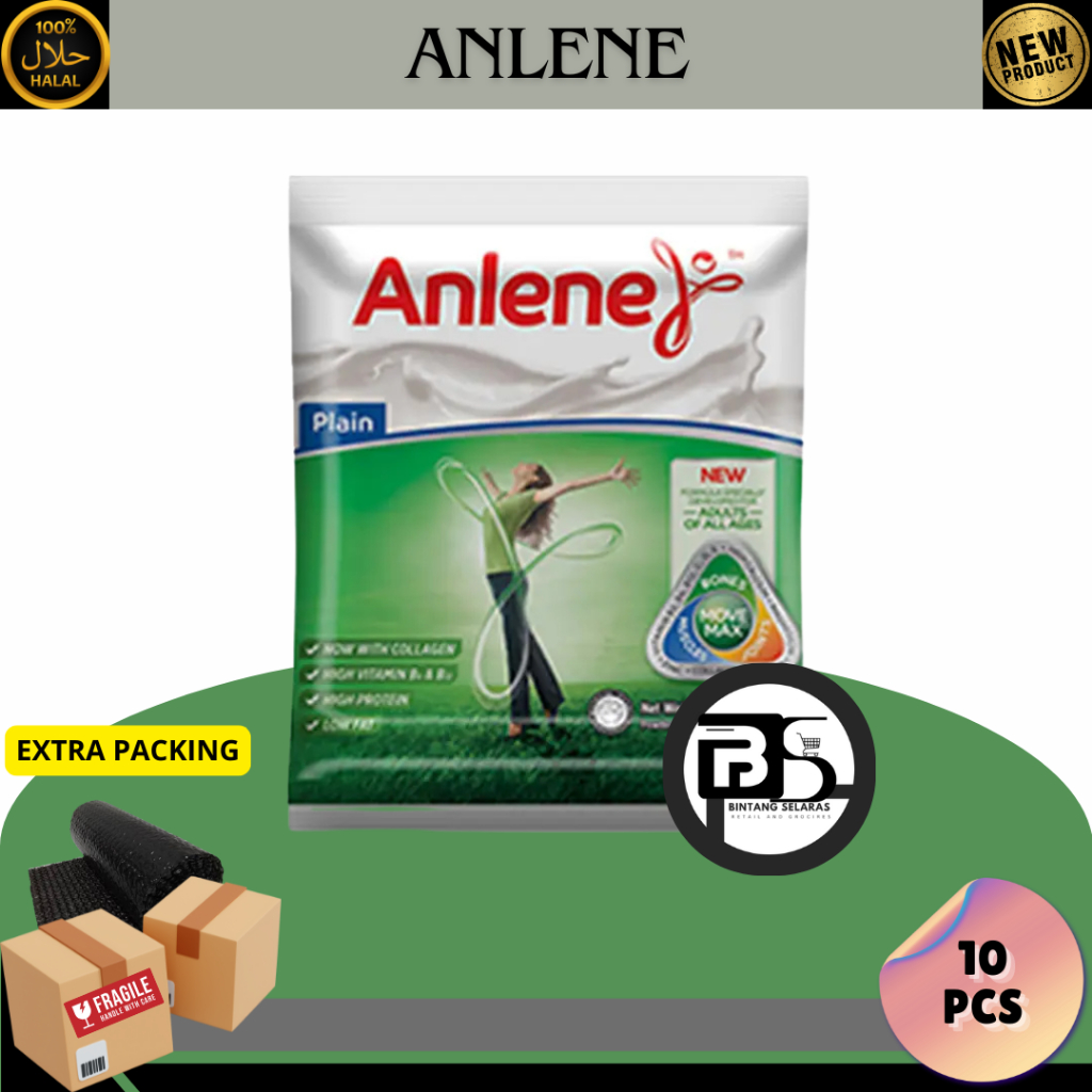 

Anlene Susu Bubuk Dewasa Vanila 10 x 20g Sachet