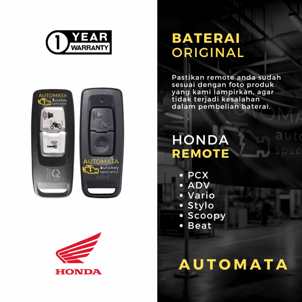 Baterai Remote PCX 160 Original Panasonic