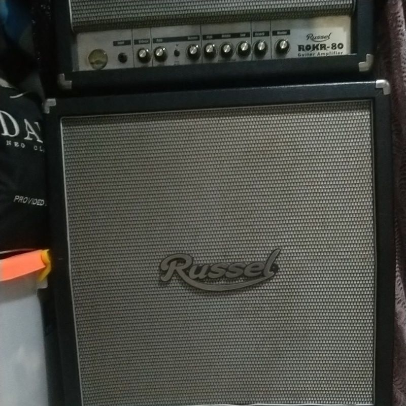 Ampli gitar Russel ROKR-80. guitar amplifier Russel ROKR-80. AMPLI head cabinet. ampli besar