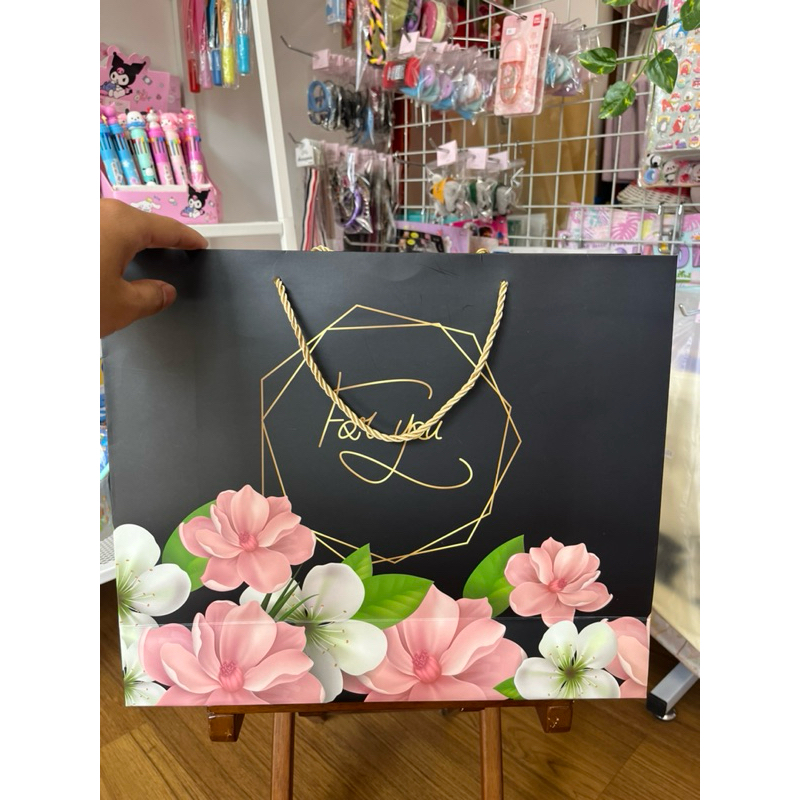 

Paper Bag Kado Hadiah Premium For You Pink Hijau Hitam