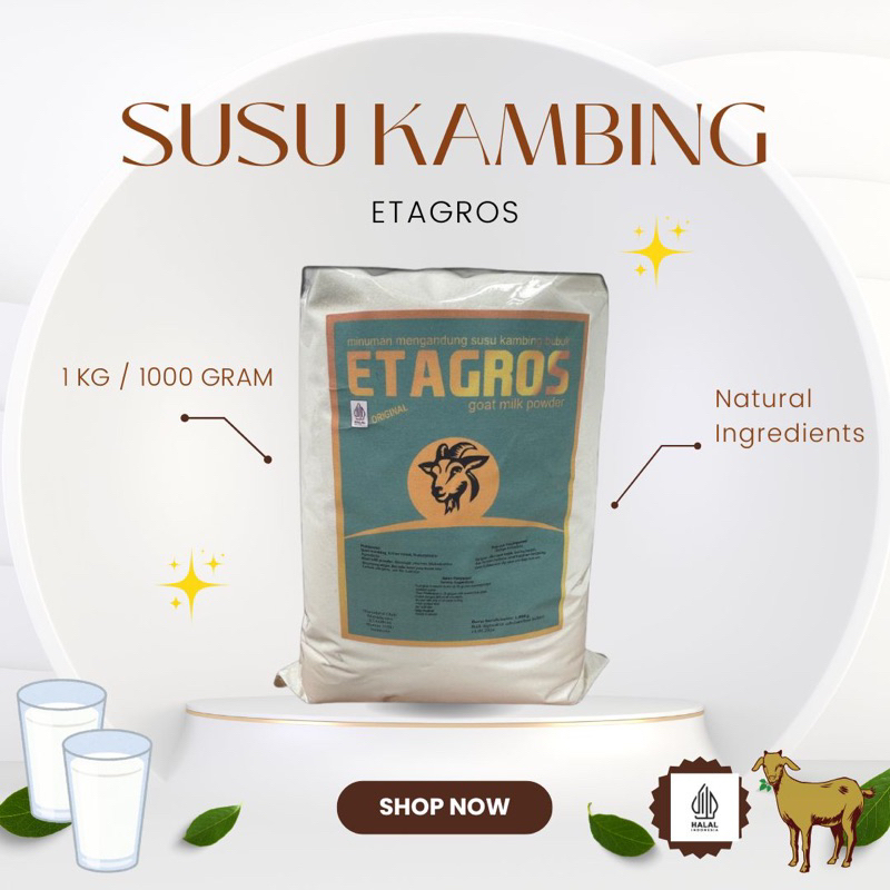 

Susu Kambing Etawa (1000 gr)
