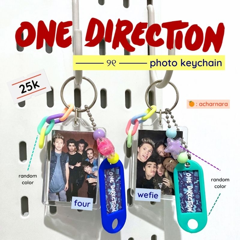 one direction photo keychain
