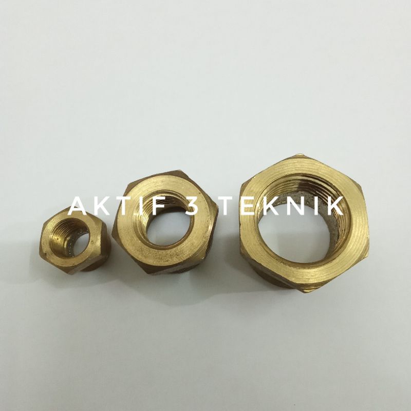 vlok RING Kuningan 1/2"x1/4"/ drat luar 1/2" drat dalam 1/4"