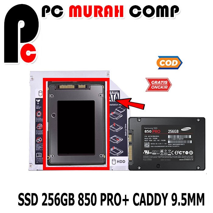 Ssd Samsung 850 PRO 256GB SATA 3 Plus CADDY