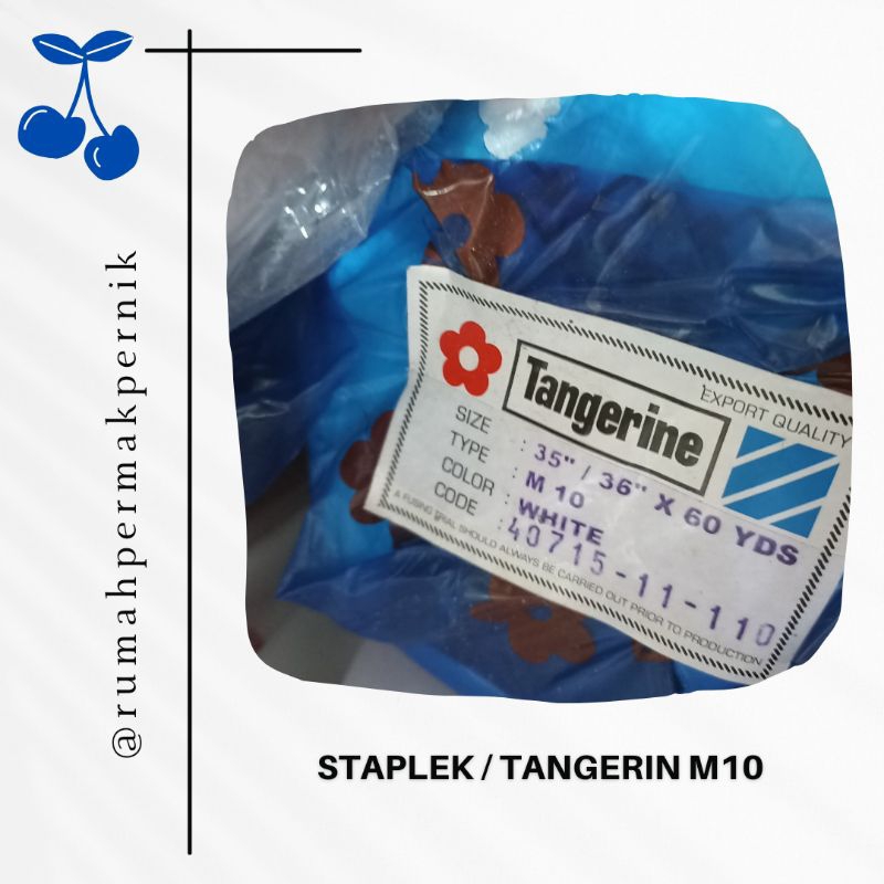 Staplek Tangerin M10 / Kain Keras Lapis Bustier