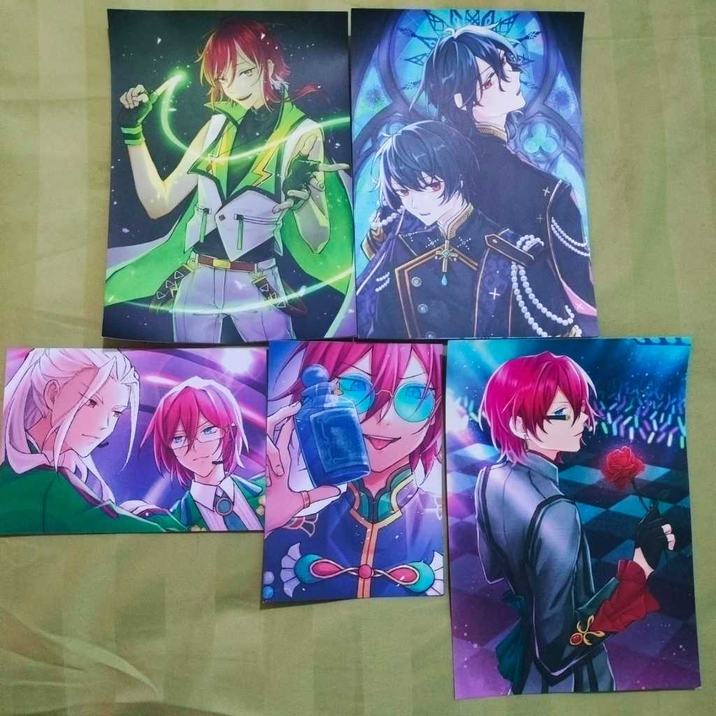 Ensemble Stars Artprint Fanmerch Rei Ritsu Natsume Ibara Nagisa