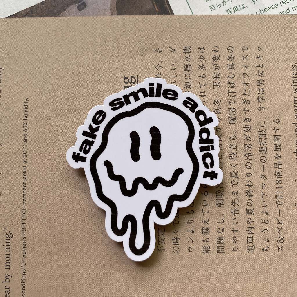 

fake smile - sticker satuan