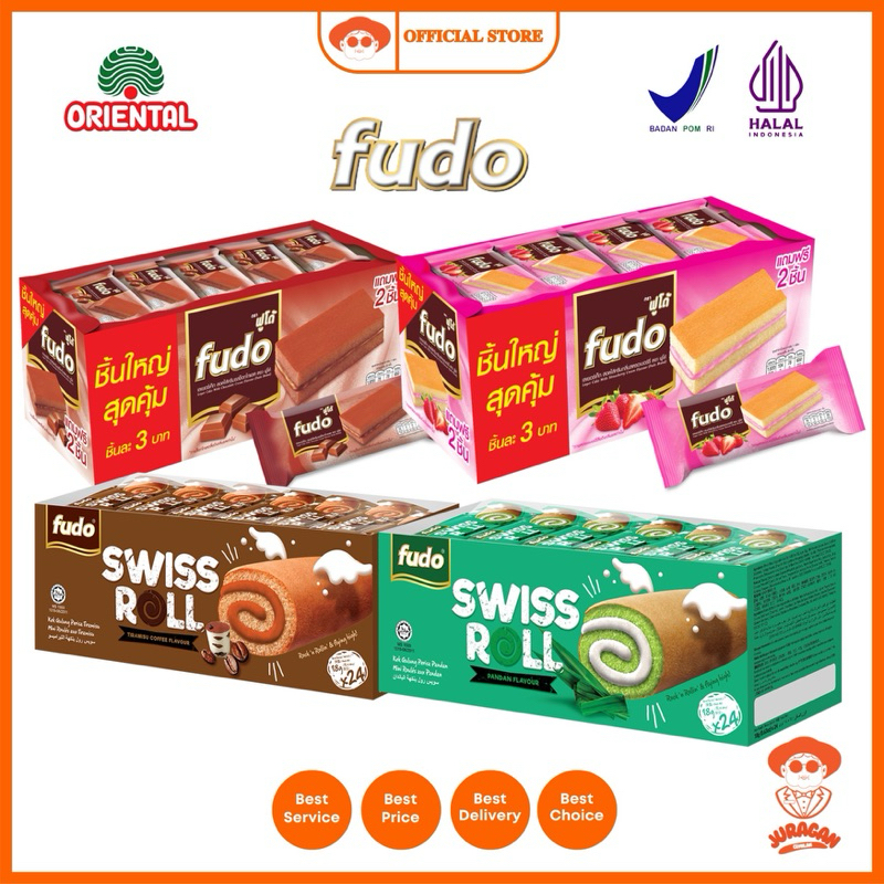 

Fudo Layer Cake With Cream Flavour Isi 24 Fudo Swiss Roll With Cream