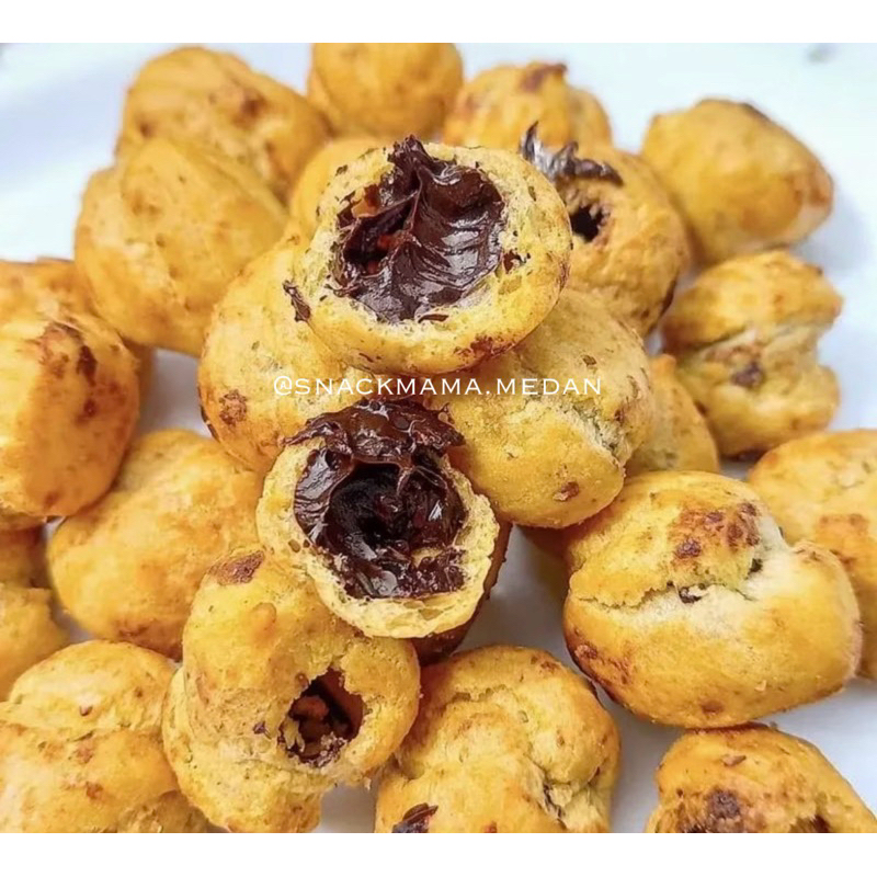 

KUE SOES COKLAT LUMER 100GR / KUE SUS KERING COKLAT PREMIUM | SNACKMAMA