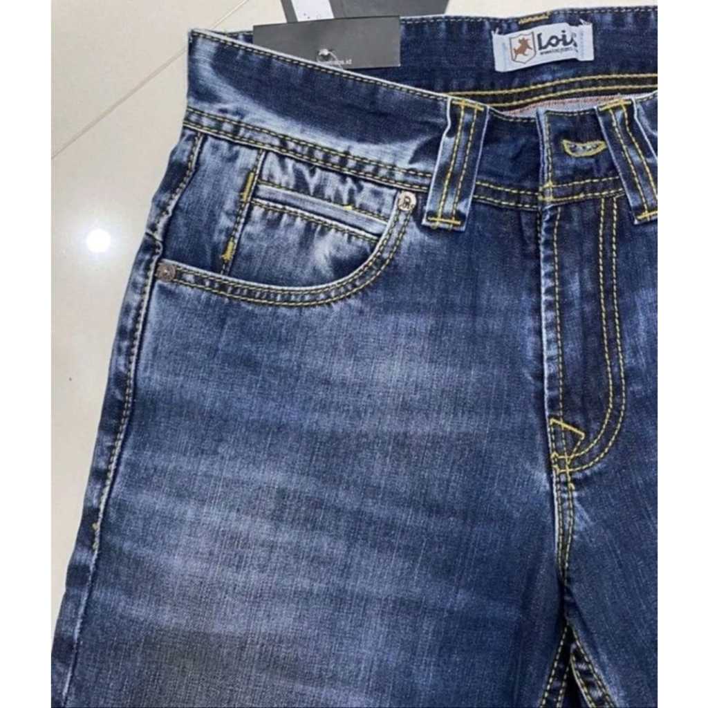 CELANA PENDEK PRIA JEANS LOIS / Celana Jeans Pendek Pria Original 100% Lois Model Terbaru
