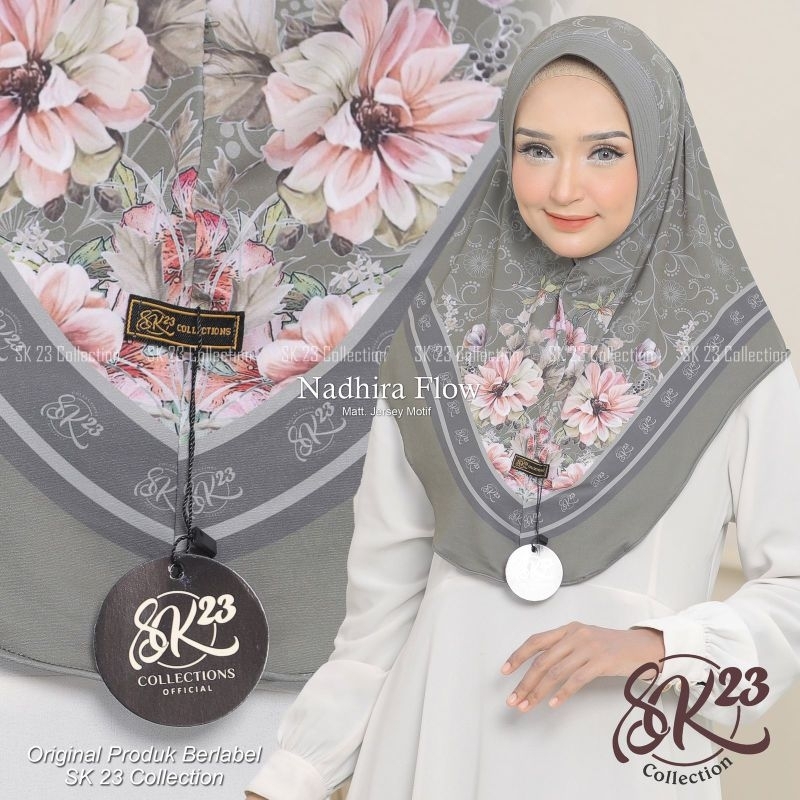 Jilbab instan sk23 motif Nadhira