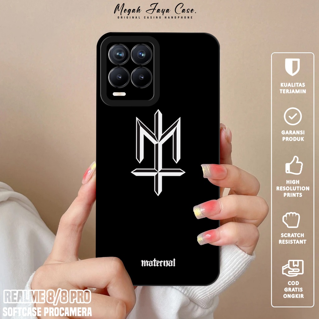 Softcase Hp REALME 8 / REALME 8 PRO - Case Hp REALME 8 / REALME 8 PRO Motif MTRNL - Silikon Hp REALM
