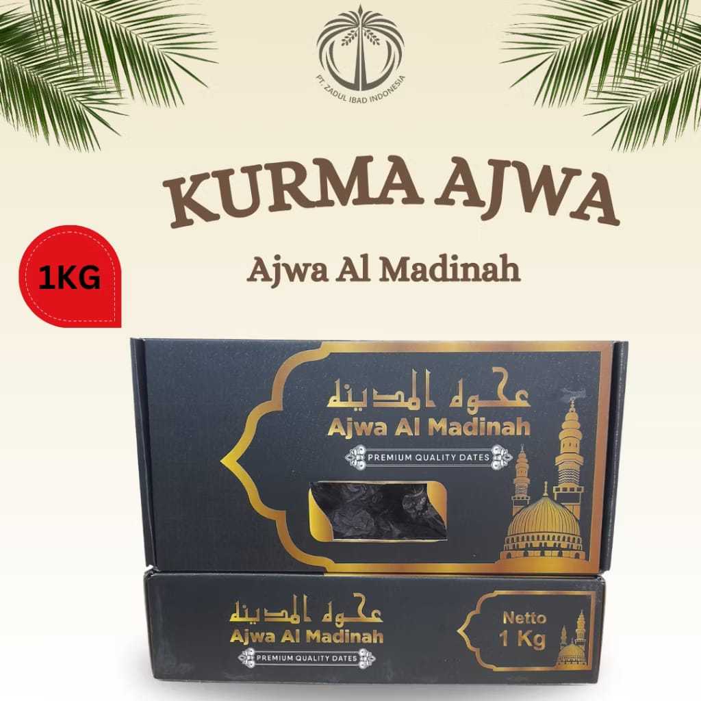 

KURMA AJWA MADINAH 1KG KEMASAN BOX / KURMA NABI /CEMILAN SEHAT / HAMPERS OLEH OLEH HAJI DAN UMROH