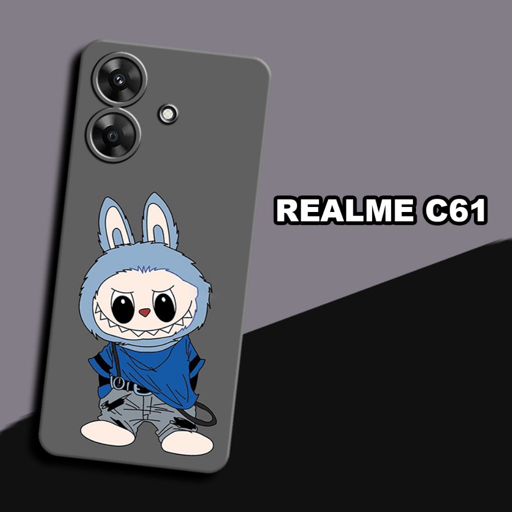CC41/ Softcase karet lentur untuk realme c61/Motif cewek/case realme c61 /kesing realme c61  /silico