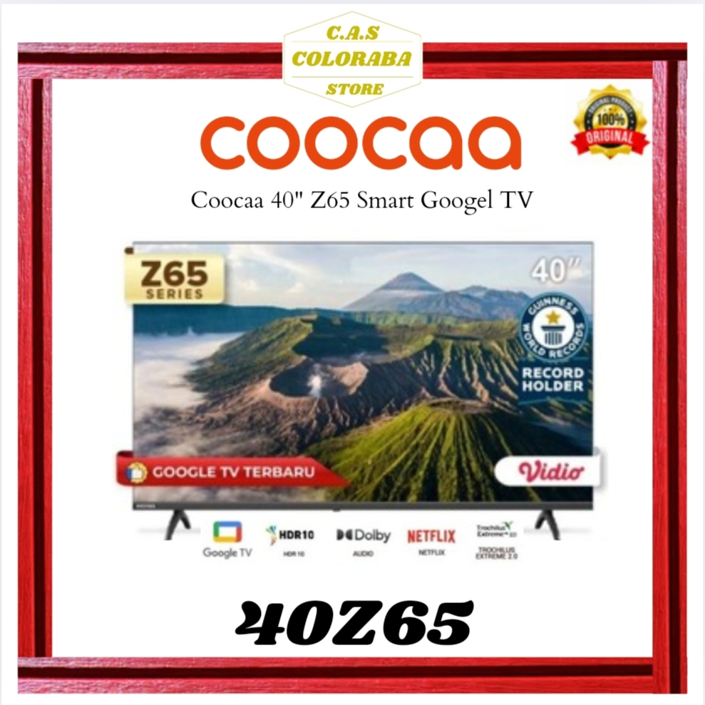 TV COOCAA 40Z65 SMART GOOGLE TV 40 INCH 2K LED TV SMART TV 43 INCH COOCAA