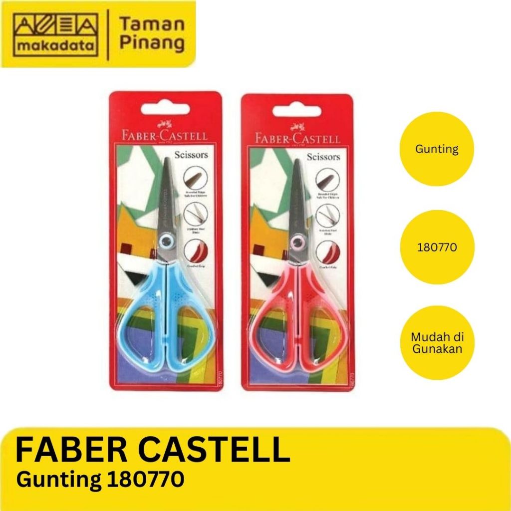 

SCISSORS / GUNTING ANAK FABER CASTELL 180770 (1 PCS) MURAH