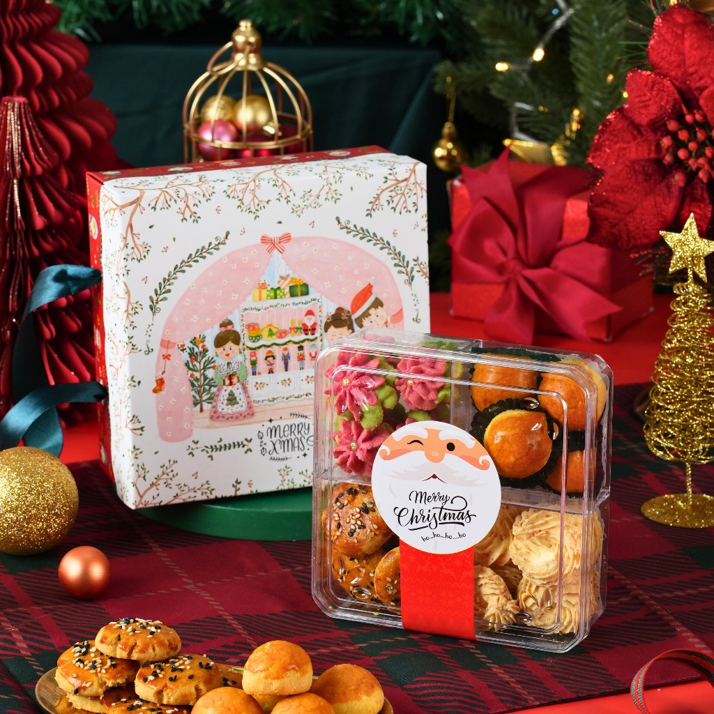 

Hamper Parcel Kado Natal Murah | Christmas Souvenir Gift Box ~ 500GR | Kue kering