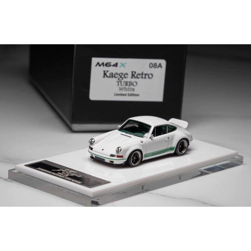 MY64 PORSCHE SINGER WHITE 1/64 DIECAST RESIN MY64 PORSCHE SINGER WHITE NOT POP RACE SINGER PORSCHGE 