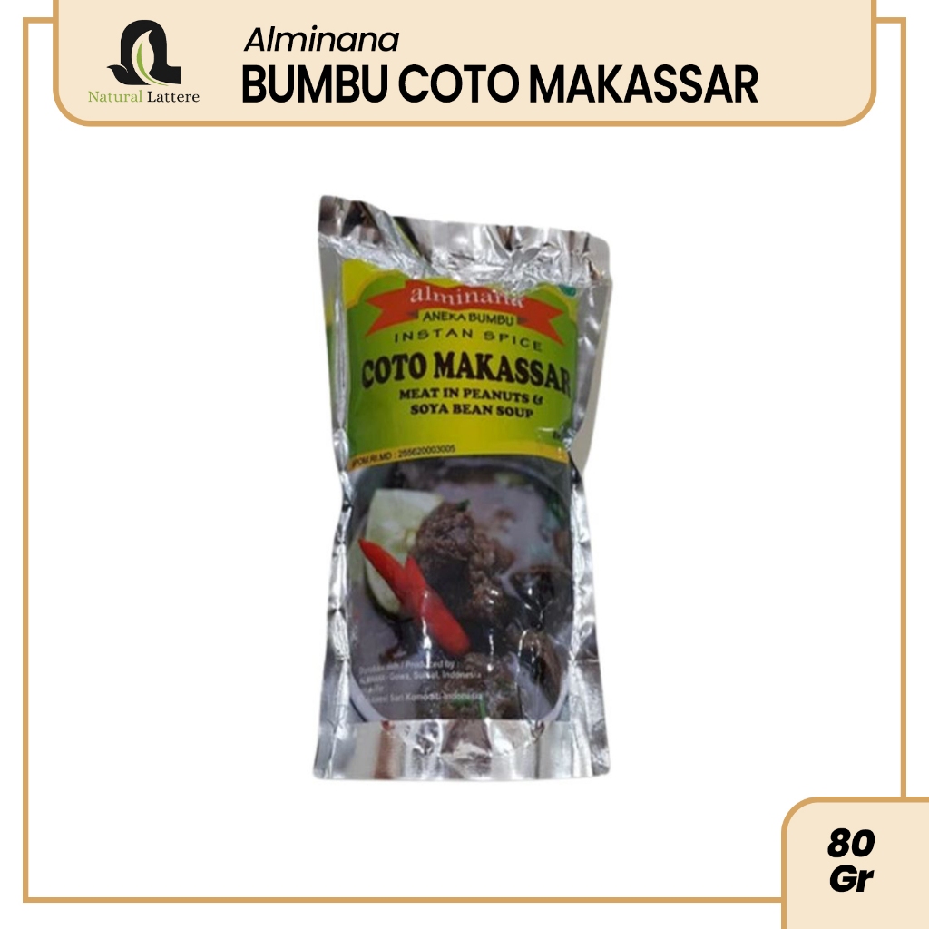 

ALMINANA Bumbu Instan Coto Makassar Khas Sulawesi 80 gr