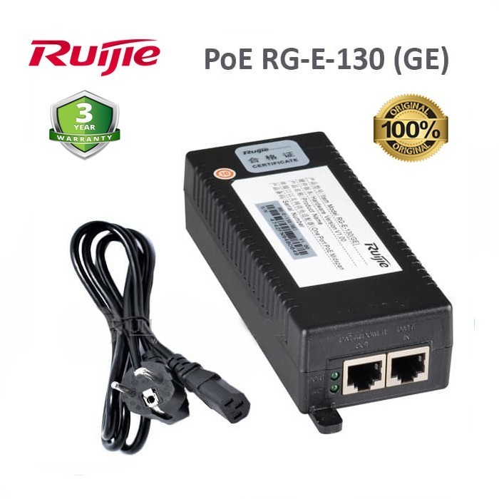 POE Ruijie RG-E-120(GE) Power Over Ethernet Adaptor POE RG E 120 GE